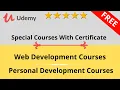Udemy Special Web Development and Personal Devolopment Courses For Free With Certificate