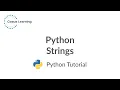 Python Basics 101 - Python Strings