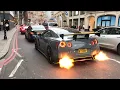 Best Of Nissan GT-R EXHAUST SOUNDS FLAMES ACCELERATIONS R33 R34 Skyline R35 Nismo