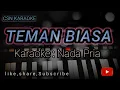 Lagu TEMAN BIASA KARAOKE NADA PRIA || DANGDUT KOPLO ADELLA