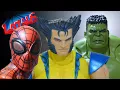 Download Lagu SUPERIOR SPIDERMAN VS WOLVERINE \u0026 HULK Stop Motion Action Video