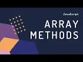 Array methods in JavaScript - not everything needs to be for loop