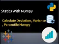 Numpy For Statistics Percentile Range Quartiles Data Science