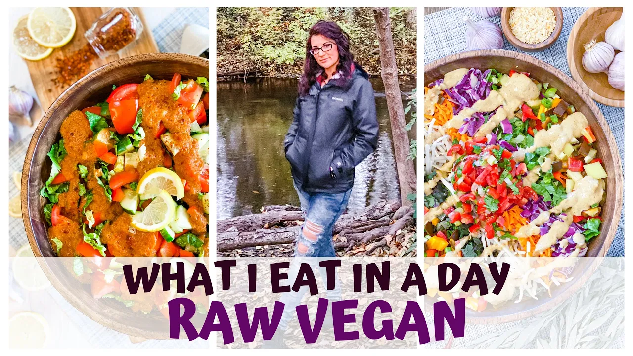 WHAT I EAT IN A DAY  NO-FAT FRENCH DRESSING RECIPE  RAW FOOD VEGAN