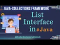 Java Collections Framework-Part 3 List Interface in Java Collection Framework with Example