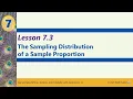 Honors Stats 7 3 Sampling Distributions of Sample Proportions