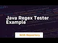 java regex tester example