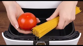 i tried cooking pasta in the air fryer and this creamy result shocked me 