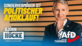 Björn Höcke: Sondervermögen ist politscher Amoklauf!