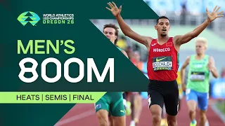 Full Men's 800m Heats, Semi-finals & Final | World Athletics U20 Championships Oregon 26