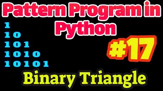 Pattern Program in Python Binary Triangle