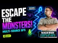 CSES Monsters Solution in C Multi-Source BFS Explained