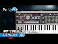 HOW TO SAVE PATCHES KORG MICROKORG Tutorial