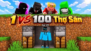 Thử Thách Phá Đảo Minecraft Nhưng Bị 100 Thợ Săn Truy Đuổi ( Phần 2 ) 🤣 Hoàng ACC