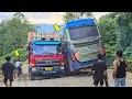 Download Lagu Sopir Truk Marah‼️Bus ALS Senggol Truk Di Tanjakan Batu Jomba #bus #truck