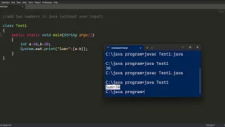 java program to add two numbers in hindi