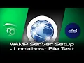 WAMP Server Setup - Localhost File Test Tutorial