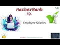 SQL-20 Employee Salaries HackerRank Solutions vitechtalks HackerRank SQL