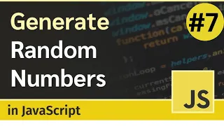 Random number generator in JavaScript javascript tutorial 7
