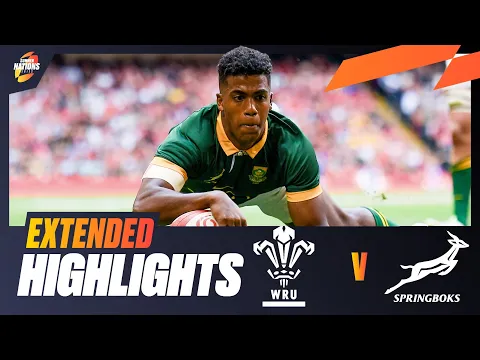 Download MP3 SPRINGBOKS ON FIRE 🔥  | Wales v South Africa | Extended Highlights | Summer Nations Series