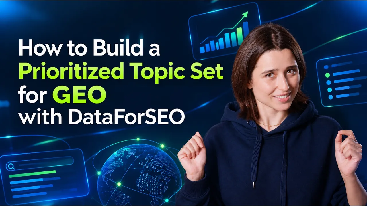Let's Build a Topic Set for GEO with DataForSEO Claude Skills