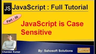 JavaScript is Case Sensitive JavaScript Full Tutorial in Hindi