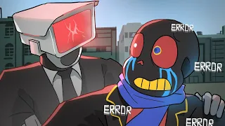 If SKIBIDI TOILET Met ERROR SANS (Cameraman & Undertale Animation)