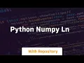 python numpy ln