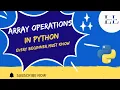 Array Operation in Python with NumPy Beginner s Guide