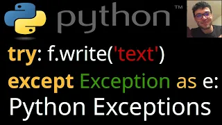Python Exceptions - Try except raise statements Python intermediate tutorial
