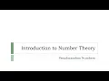 Pseudorandom Numbers