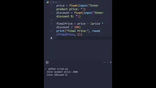 Discount Calculator in Python Simple Program for Beginners