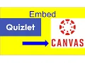 Embed Quizlet into Canvas