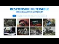 Responsive Filterable Image Gallery using HTML CSS JavaScript