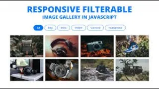 Responsive Filterable Image Gallery using HTML CSS JavaScript