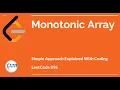 LeetCode Monotonic Array Algorithm Explained