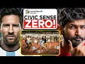 Messi - Indian civic sense FAILED again | Abhi and Niyu