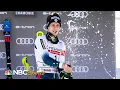 Clement Noel pops bottles closes in on Slalom Crystal Globe NBC Sports