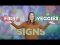 ASL Fruit and Veggie Signs with Lane