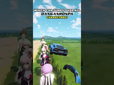 Cars VS Danganronpa Characters 🚗 | BeamNG.drive #shorts