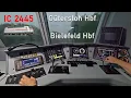 Storing in een onweersbui | IC 2445 Gütersloh Hbf - Bielefeld Hbf | Taxirit van de machinist