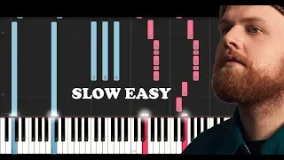 Download Tom Walker - Leave A Light On (SLOW EASY PIANO TUTORIAL) MP3