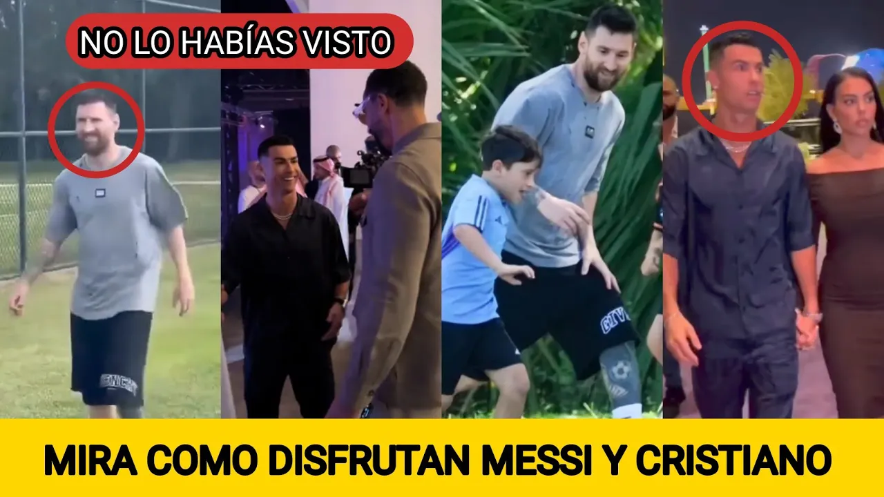 MIRA COMO DISFRUTAN LEO MESSI Y CRISTIANO RONALDO SUS DÍAS LIBRES