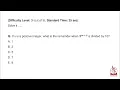GRE Quant - Question 7 Unit Digit Remainder Problem