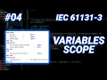 PLC Variable Scope Local Global Input Output IEC 61131-3 Tutorial