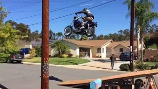 Tyler Flight s insane Harley jump