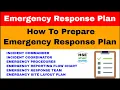 Emergency Response Plan ERP How To Prepare Emergency Response Plan ERP Emergency Flow Chart