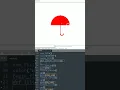 Draw a umbrella Python Turtle GUI