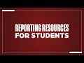 Orientation Reporting Resources and Options