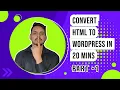 HTML to WordPress WordPress Theme Development Complete Course Tutorial Best WordPress Theme P-1